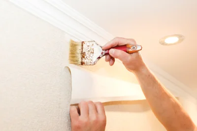 Pose de papier peint à Dolus-d'Oléron — revêtements muraux et toiles de verre
